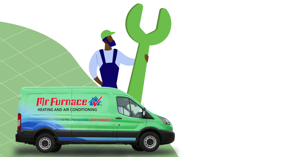 Illustration of Man With Wrench by Mr Furnace Truck